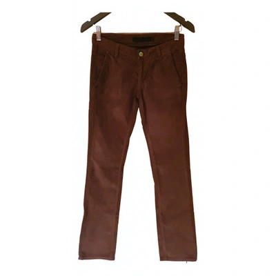 Pre-owned Victoria Beckham Jeans In Brown