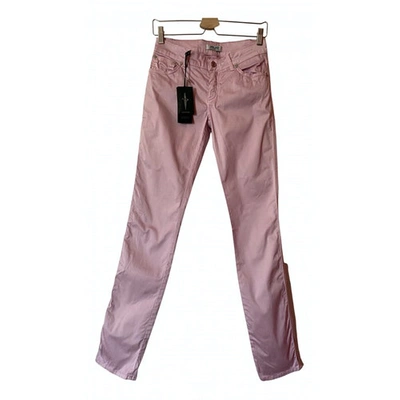 Pre-owned Cesare Paciotti Trousers In Pink