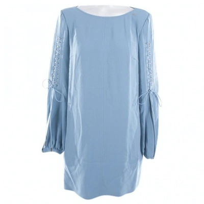 Pre-owned Elisabetta Franchi Turquoise Viscose Top