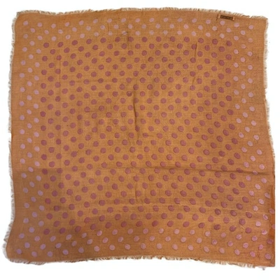 Pre-owned Epice Silk Handkerchief In Orange
