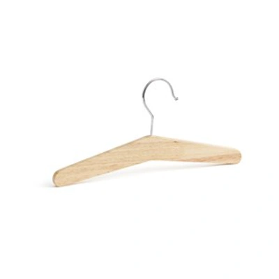 Kids Concept 3-pack Natural Saga Hangers In Brown