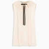 MIU MIU PEACH CREPE DE CHINE BLOUSE,MT1515102-G-MIU-F0924