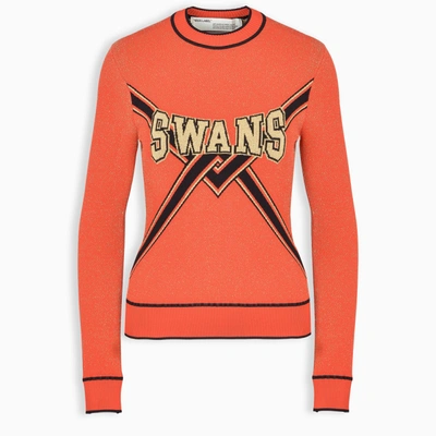 Off-white &trade; Red Swans Sweater In Pink