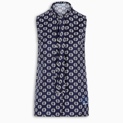 Prada Printed Sleeveless Blouse In Multi