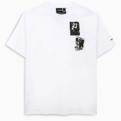 Fred Perry Raf Simons White Print T-shirt