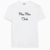 MIU MIU WHITE T-SHIRT WITH EMBROIDERED LOGO,MJN2611TNI-I-MIU-F0009