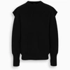 BALENCIAGA BLACK DOUBLE FIT SWEATER,641728T1584-H-BALEN-1000