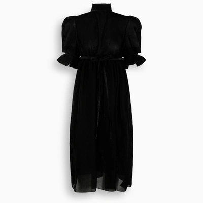 Aurore Van Milhem Black Velvet Eda Dress