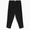 LOWNN BLACK FLANNEL trousers,MILIT8066015730WO-H-LOWN-BLK