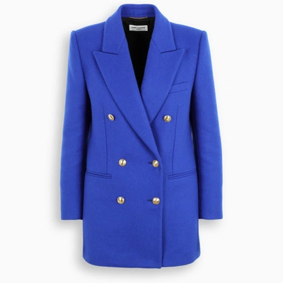 Saint Laurent Electric Blue Double-breasted Jacket