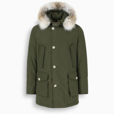 Woolrich Dark Green Artic Parka With Removable Fur