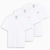 ADIDAS STATEMENT WHITE 3 PACK HUMAN MADE T-SHIRT,GM4187CO-H-ADIST-WHITE