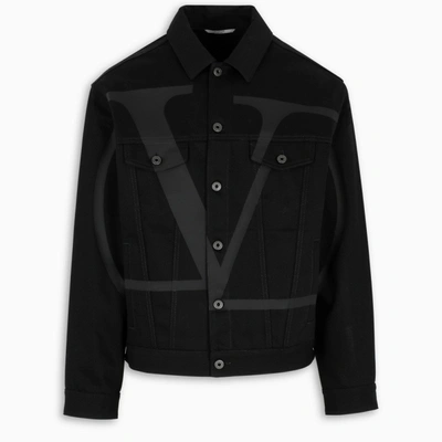 Valentino Oversize Vlogo Jacket In Black