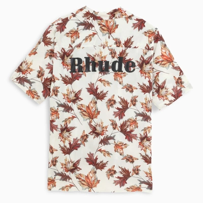 Rhude Leaf-print Shirt In Multicolor