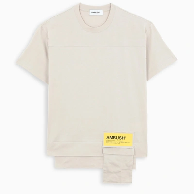 Ambush Beige Pocket T-shirt In White