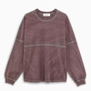 AMBUSH WINE-TONE LOGOED PRINT SWEATSHIRT,BMAB001F20JER001-H-AMBUS-3500