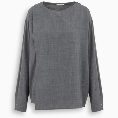 Le 17 Septembre Melange Grey Blouse