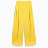 BOTTEGA VENETA YELLOW PALAZZO TROUSERS,649849V0B20-I-BV-7031