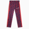 PALM ANGELS BLUE/RED BROKEN LOGO TRACK PANTS,PMCA007R21FAB002-I-PALMA-4525