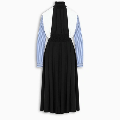 Prada Midi Sablé Dress In Black