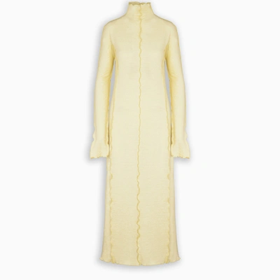 Jil Sander Yellow Turltle Neck Dress