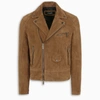DSQUARED2 BROWN SUEDE LEATHER JACKET,S74AM1022SY1439-G-DSQUA-159