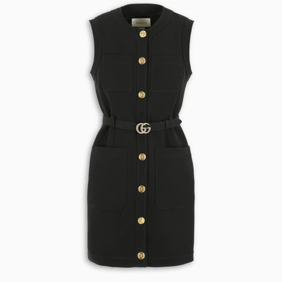 Gucci Black Waistcoat With Double G