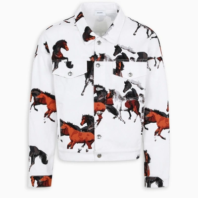 Rhude Horse Print Jacket In White