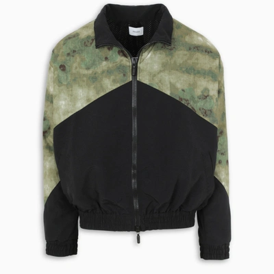 Rhude Black And Camou Field Jacket In Multicolor