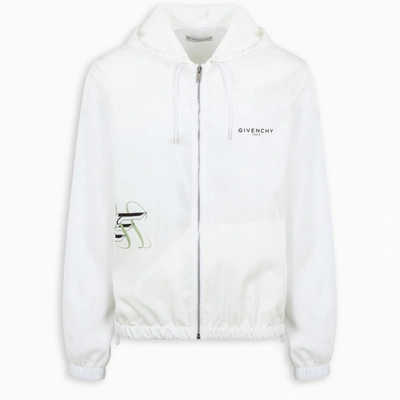 Givenchy Peony Printed Windbreaker In White