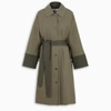 LOEWE MILITARY GREEN TRENCH COAT,S2101360PACO-G-LOEW-4430