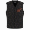 DSQUARED2 QUILTED LOGO WAISTCOAT,S74FB0248S52689-G-DSQUA-900