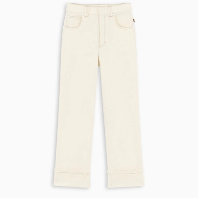 Chloé White Straight-fit Jeans