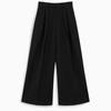 BOTTEGA VENETA BLACK WIDE LEG TROUSERS,627591VKIS0-H-BV-1000