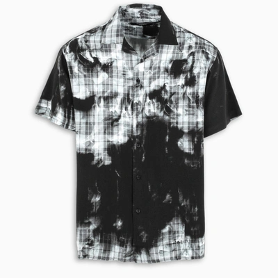 Represent Black And White Short Sleeved Shirt In Print