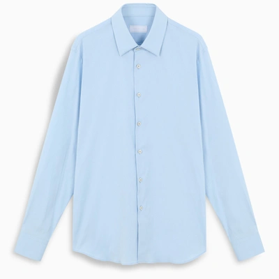 Prada Light Blue Stretch Poplin Shirt