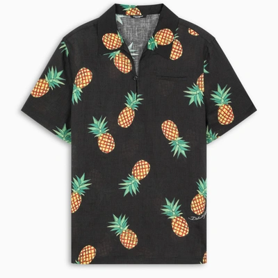 Dolce & Gabbana Short Sleeved Shirt With Pineapples In Print