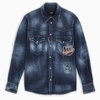 DSQUARED2 FADING EFFECT DENIM SHIRT,S79DL0010S30341-I-DSQUA-470