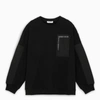 Givenchy Black Sweatshirt With Patch In Black