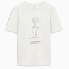 SAINT LAURENT WHITE HORSE GRAPHIC PRINT T-SHIRT,646379Y36AL-I-YSL-9766