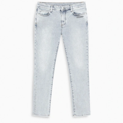 Off-white &trade; Bleached Effect Jeans In Blue