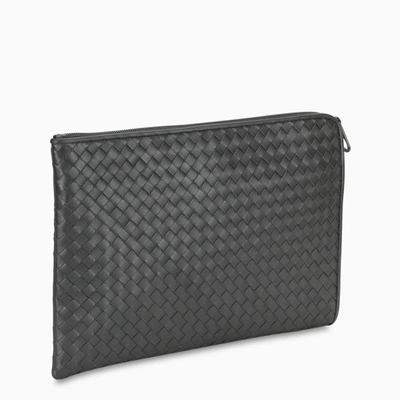 Bottega Veneta Back Pocket Briefcase In Grey