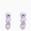 BOTTEGA VENETA LAVANDER COILED HOOP EARRINGS,649312V5081-I-BV-5115