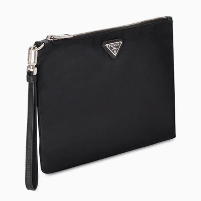 Prada Black Large Nylon Pouch