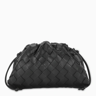 Bottega Veneta Black Intrecciato Leather The Mini Pouch Bag