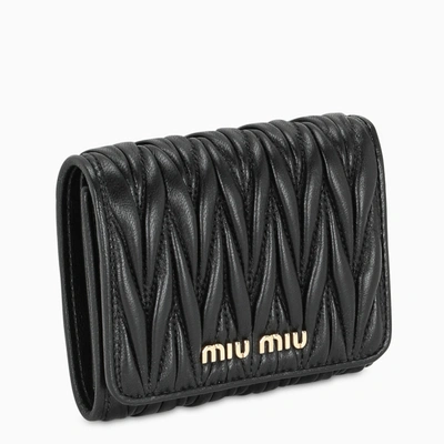 Miu Miu Black Nappa Small Wallet