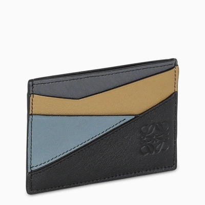 Loewe Puzzle Card Holder With Colour-block Design In Multicolor