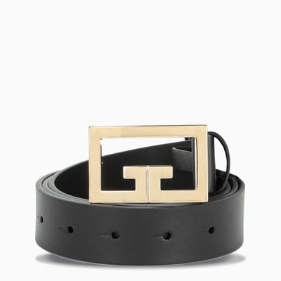 Givenchy Black/gold Logo Belt