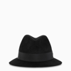 Saint Laurent Nina Rabbit-felt Hat In Black