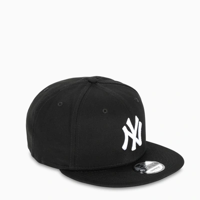 New Era Black/white Ny Five Panel Cap